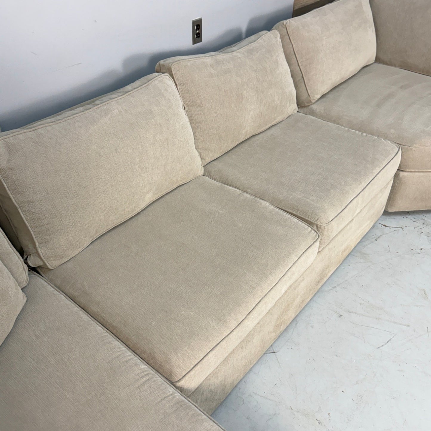 Macy's Radley Beige U Shape 5-Piece Sectional