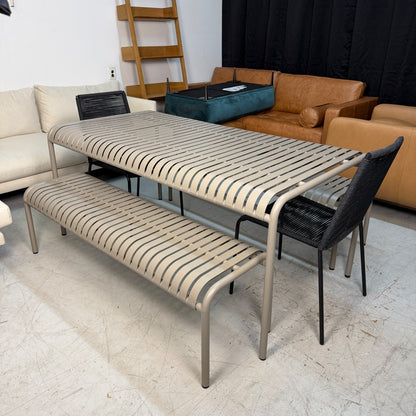 Article "Sarek" 67" Outdoor Dining Table + 2 Benches