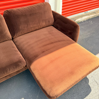 Article Sanders 85.5" Velvet Reversible Sectional