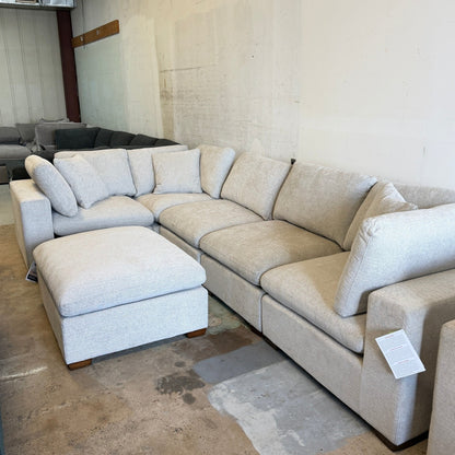 Thomasville Gray Lowell 6-piece Modular Sectional