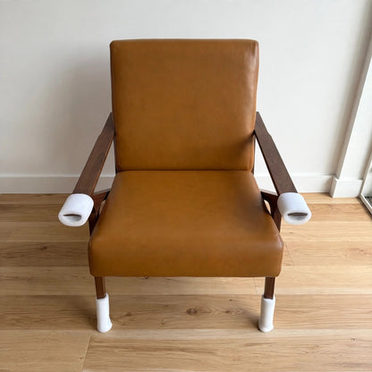 Article "OTIO" Leather Lounge Chair & Ottoman Set