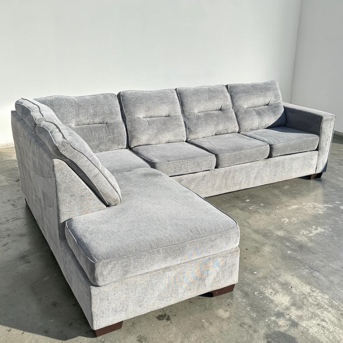Grey 2-Piece Sectional From Bob's Furniture