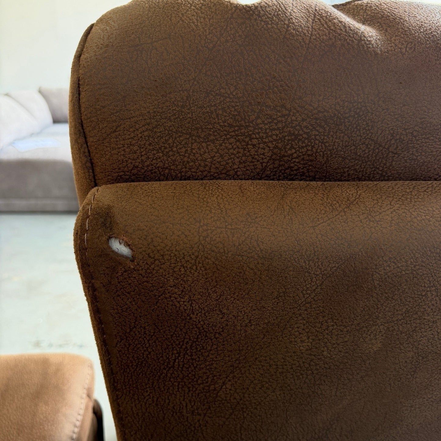 Simms Brown Fabric Power Reclining Sectional