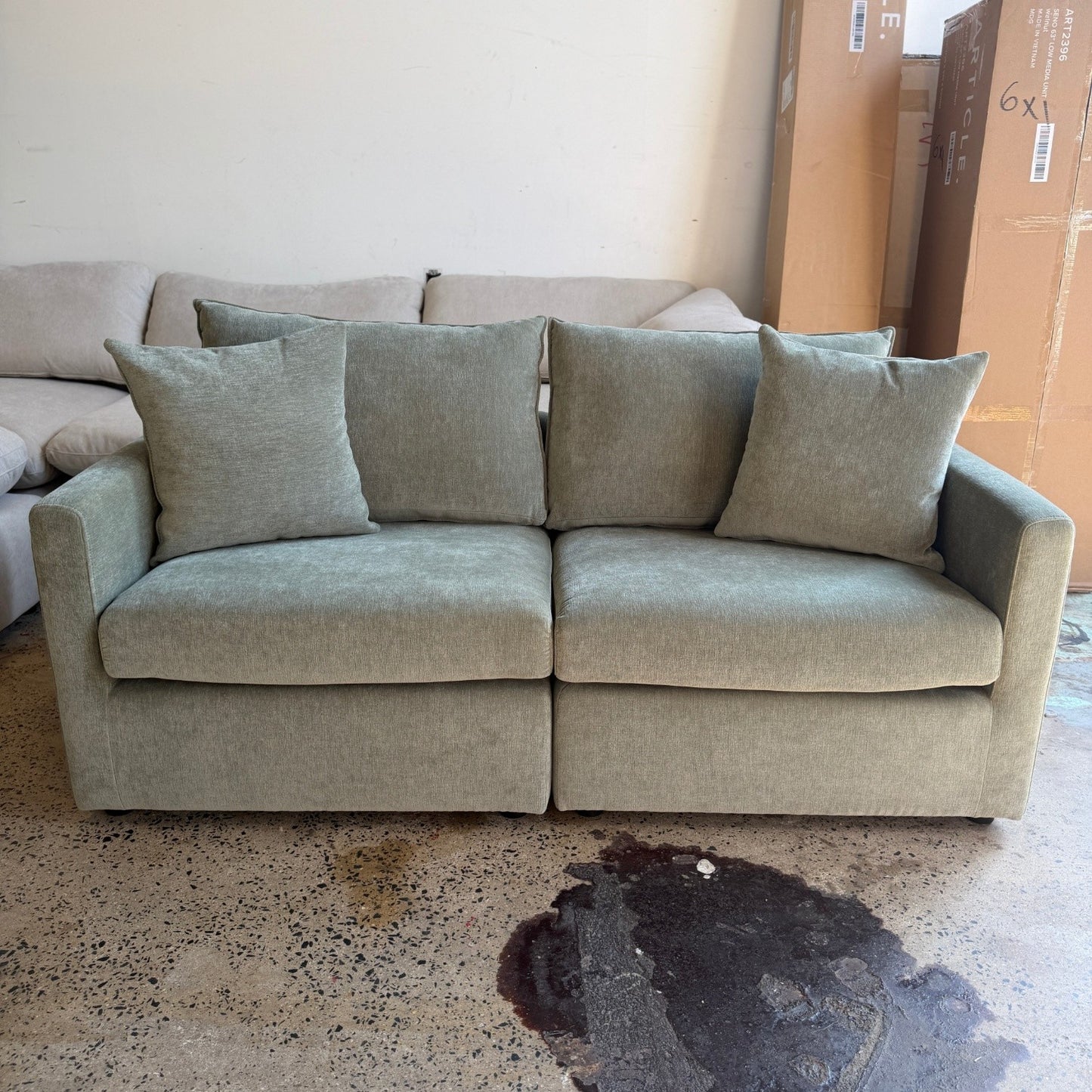Article Lenae 72" Modular Loveseat