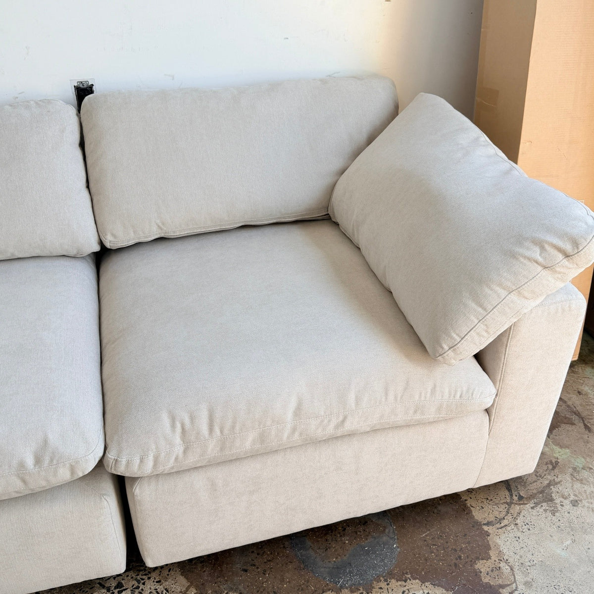 Beige Modular Cloud Couch