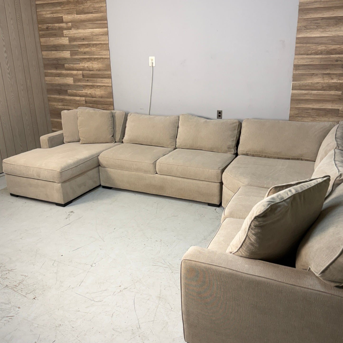 Macy's Radley Beige U Shape 5-Piece Sectional