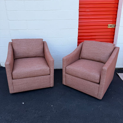 Article 2 Landry 32" Swivel Lounge Chair - Napa Rust
