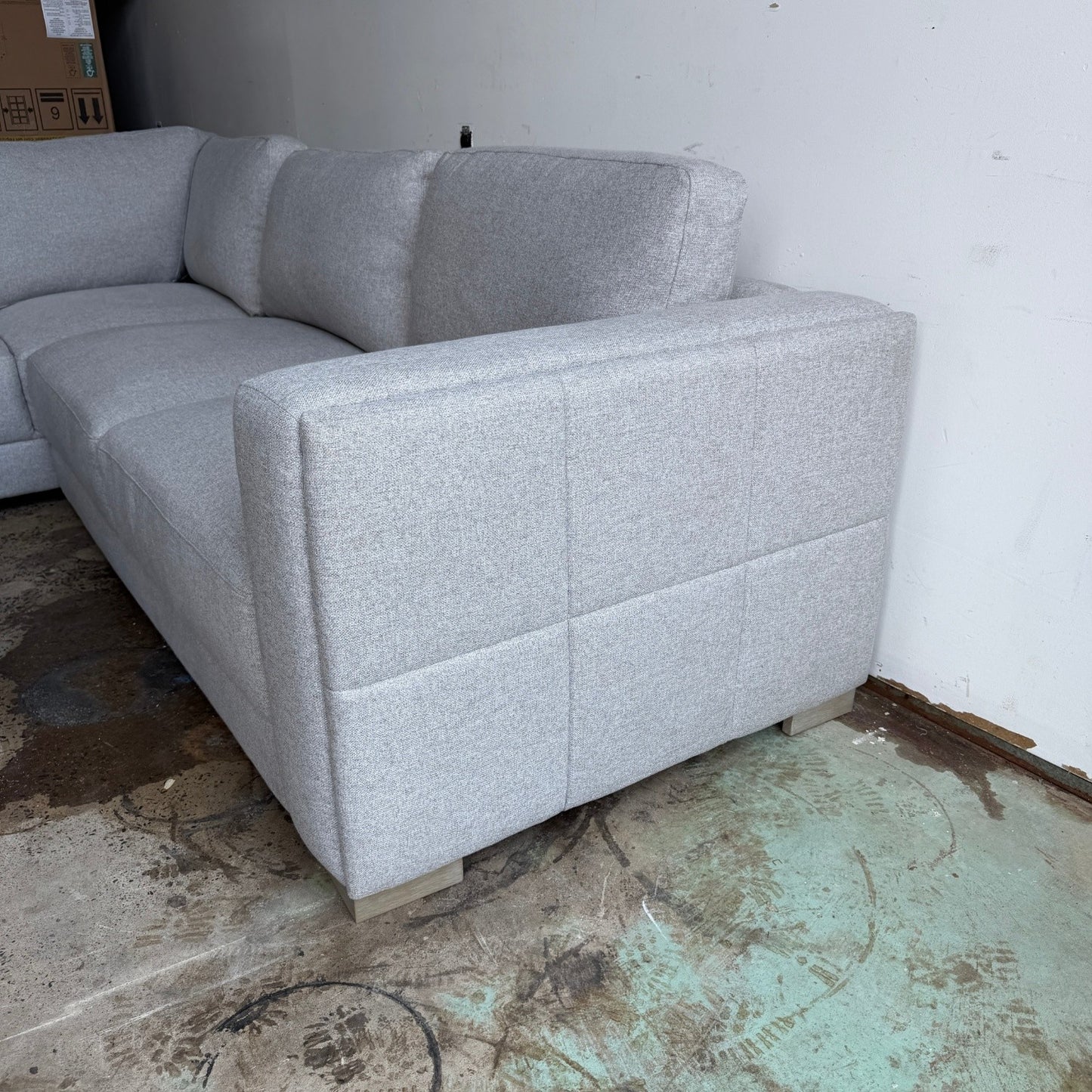 Drayden Fabric Sectional with Ottoman