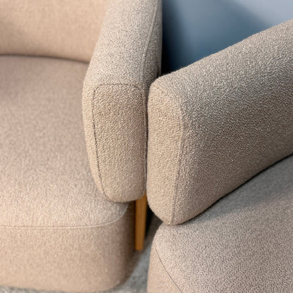 2 Article "Julie" Boucle Swivel Chair