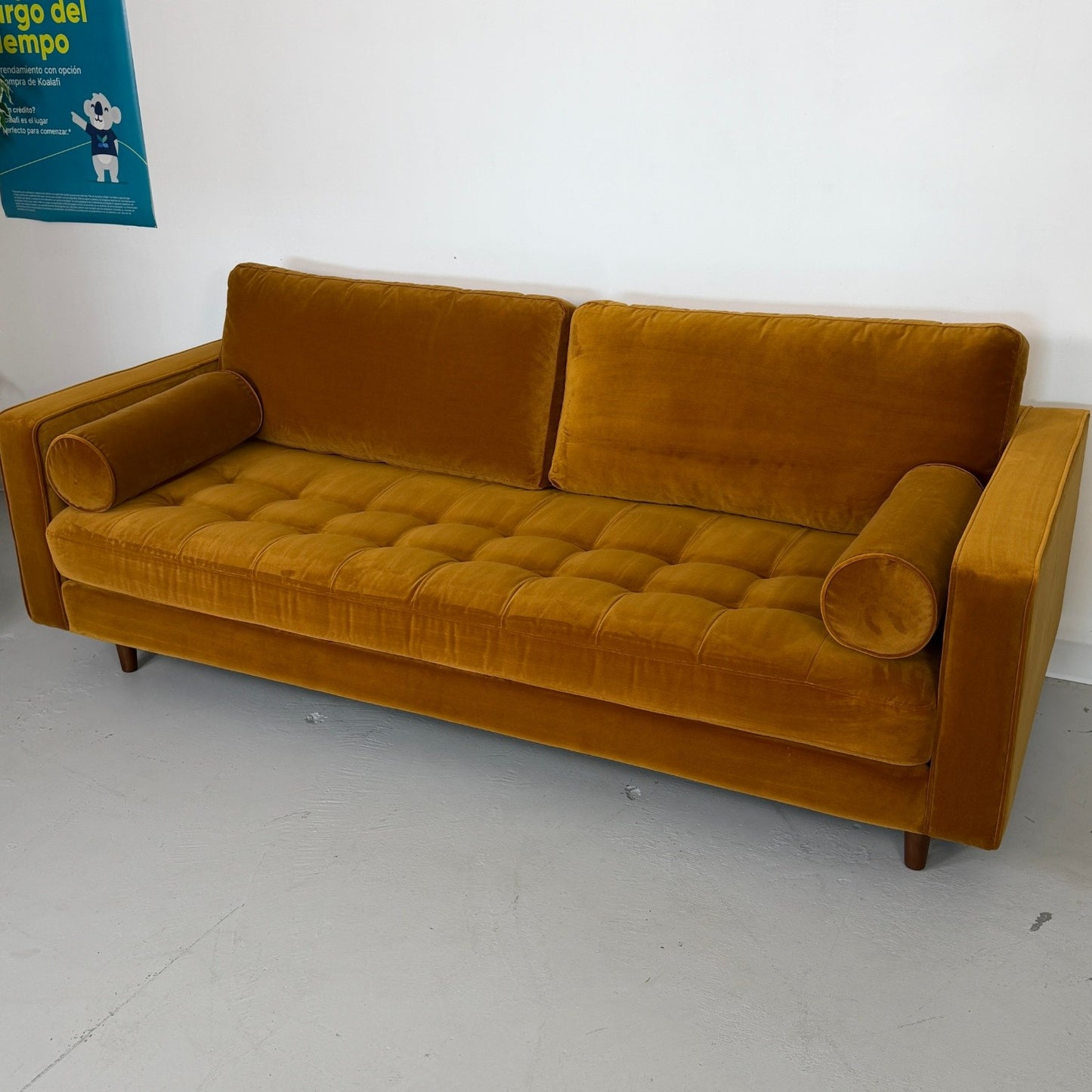 Article "Sven" 88" Tufted Velvet Sofa