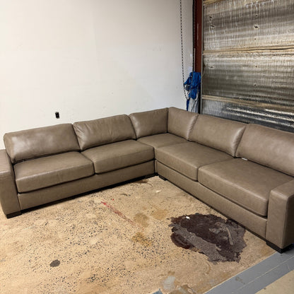 Tayler Top Grain Leather Sectional