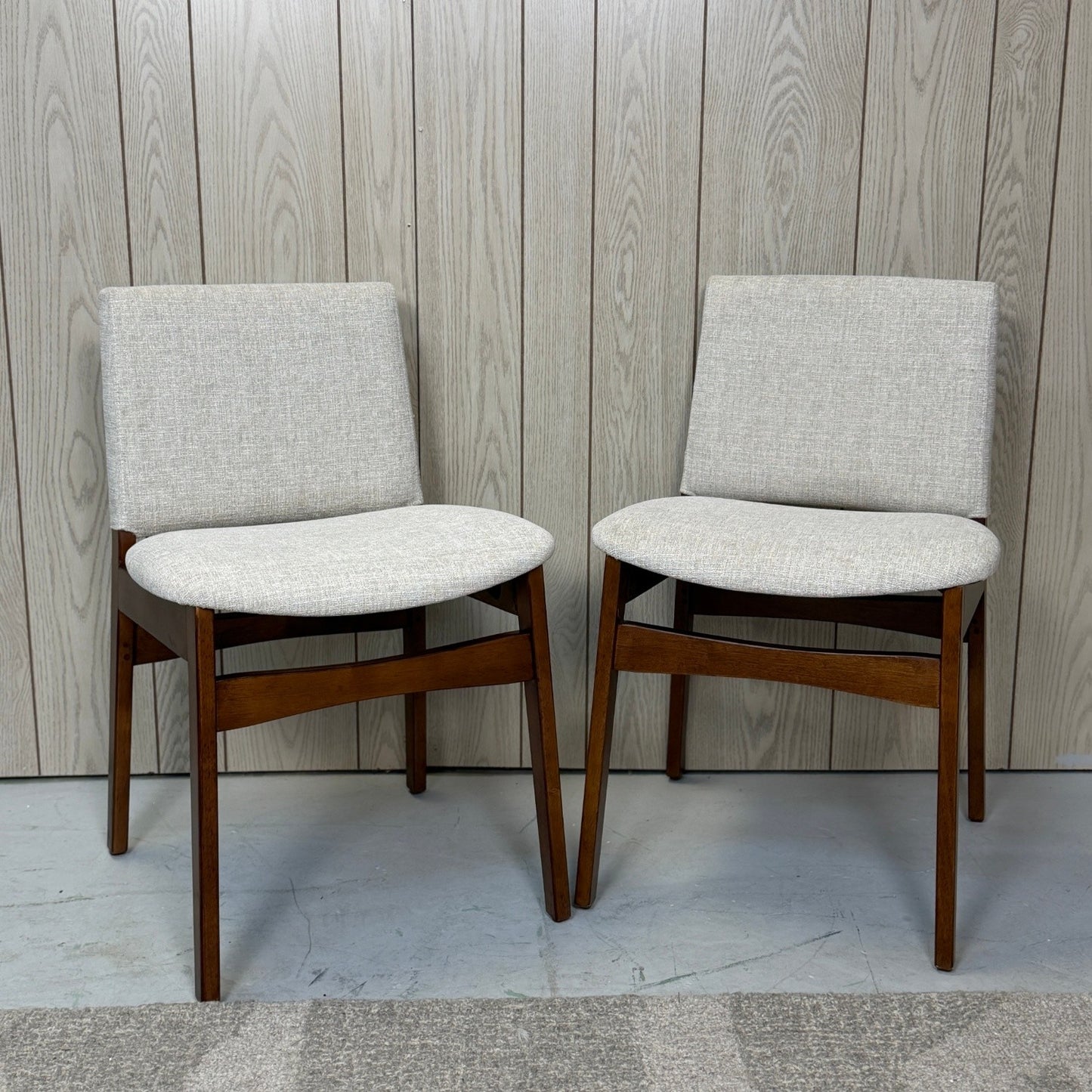 2 Article Grey Nosh Dining Chairs