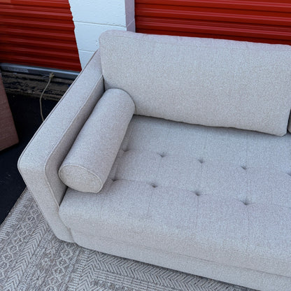 Article Sven 88" Tufted Sofa Bed - Ratine Buff