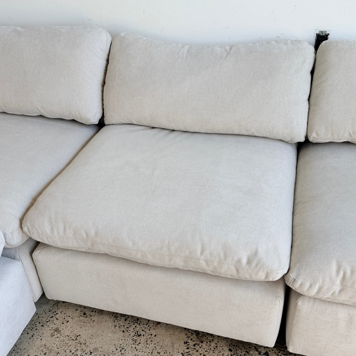 Beige Modular Cloud Couch