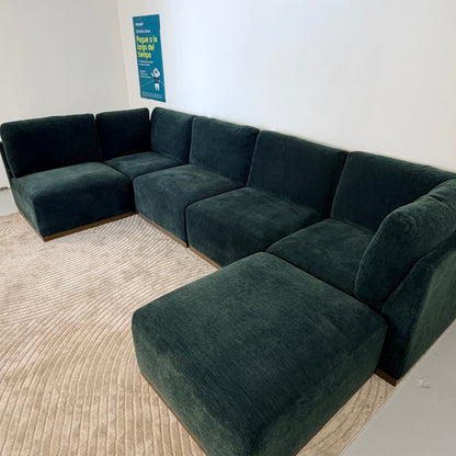 Costco Henredon Murphy Fabric 6-piece Modular Sectional with Ottoman