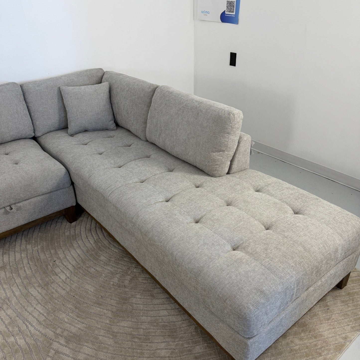 Thomasville Tavish Double Chaise Sectional with Storage