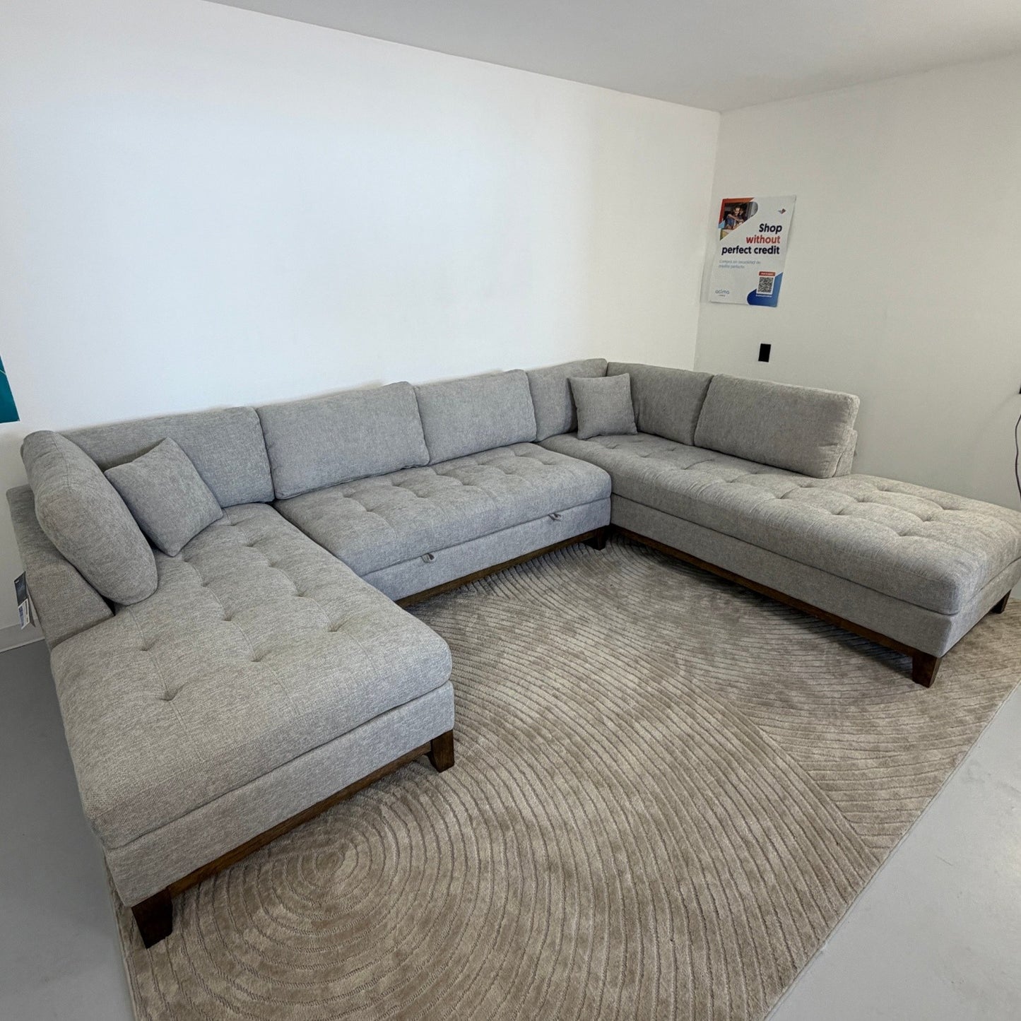 Thomasville Tavish Double Chaise Sectional with Storage