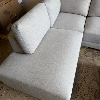 Drayden Fabric Sectional with Ottoman