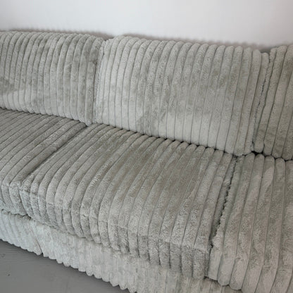 Ashley "Stupendous" Gray 4-Piece Corduroy  Sectional