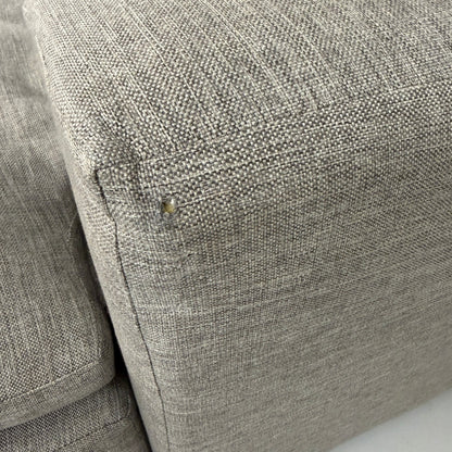 Living Spaces "Shuffle" Gray Reversible Sectional