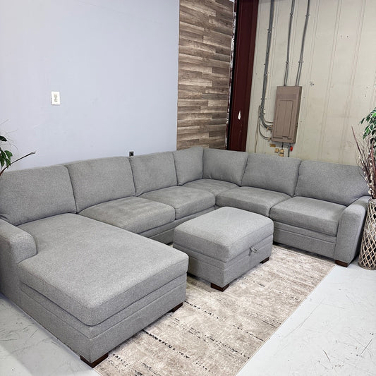 Grey Costco Langdon Sectional With Ottoman