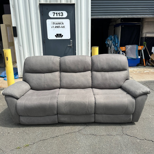 Grey 3 Seater Recliner