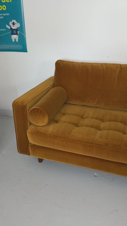 Article "Sven" 88" Tufted Velvet Sofa