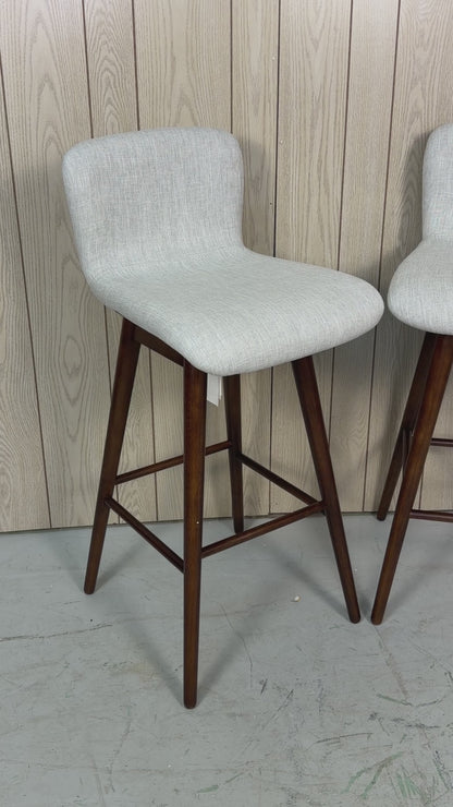 2 Article Sede Swivel Gray Bar Stool