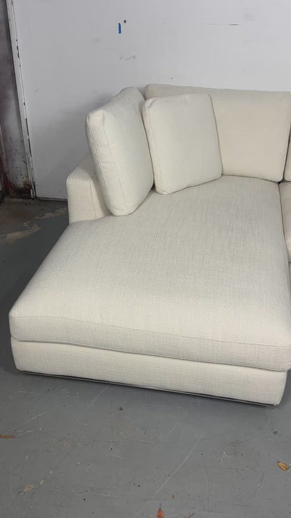 Castlery Hamilton Chaise Sectional (Performance Brilliant White)